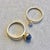 2020s Syna Yellow Gold Pair of Stacking Rings with Blue Sapphire and Diamonds For Sale - Image 5 of 6