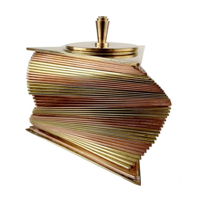 Metal Art Deco Box in Copper and Brass, 1930s For Sale - Image 7 of 11