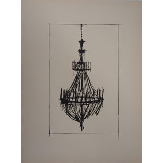 Bernard Buffet, Le lustre, Etching For Sale