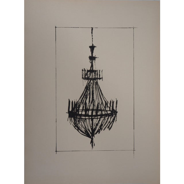 Bernard Buffet, Le lustre, Etching For Sale
