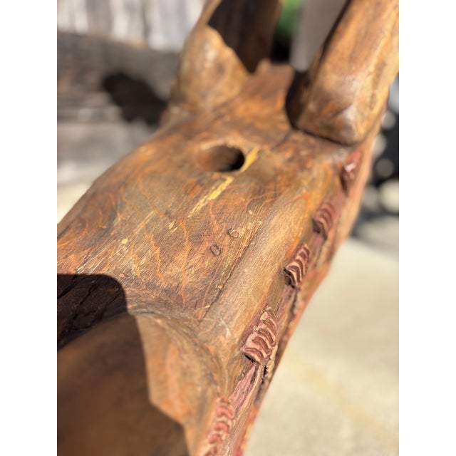 1950s Hand Carved Americana Carousel Horse Full Size Sculpture For Sale - Image 10 of 12