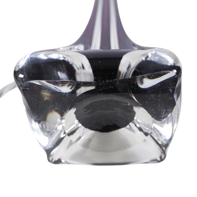 Moulded Glass Table Lamps by Paul Kedelv for Flygsfors, 1950s, Set of 2 For Sale - Image 11 of 12