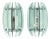 Glass Wall Lamps by Veca, 1970s, Set of 2 For Sale