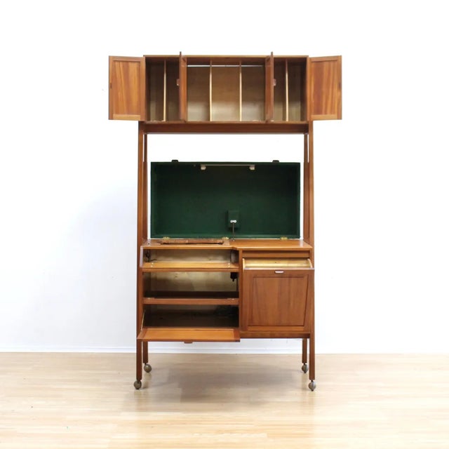 Mid-Century Modern Vintage 1960s Custom Made Hifi Record Player Cabinet For Sale - Image 3 of 11
