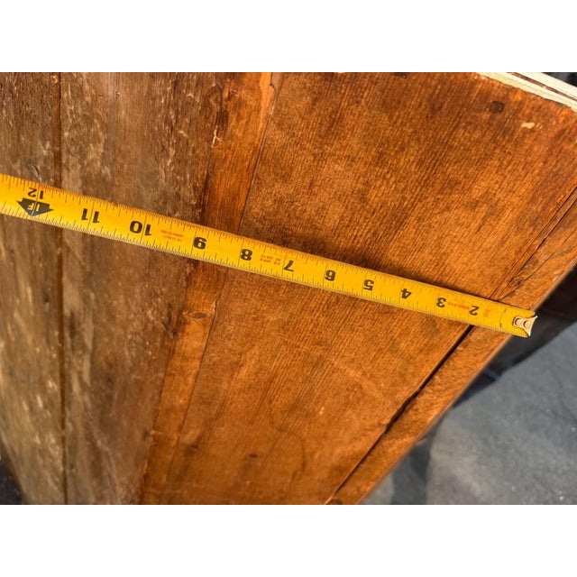 Farmhouse Antique Early American Primitive Style Corner Cabinet For Sale - Image 3 of 17