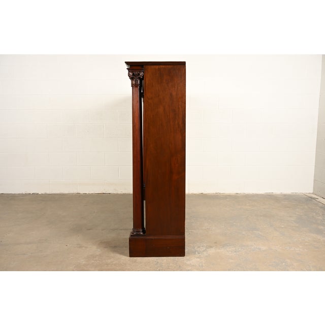 R. J. Horner Style American Empire Carved Mahogany Bookcase, Circa 1920s For Sale - Image 10 of 12