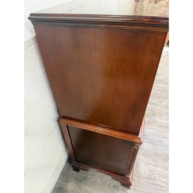 Thomasville Vintage Thomasville Chair Company Mahogany Chest on Chest Dresser For Sale - Image 4 of 18