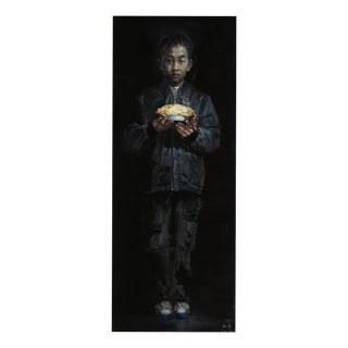 Wei Yi 魏艺, Huang Xiaohu from Childhood, Larger Than Life, 2010, Oil on Canvas For Sale