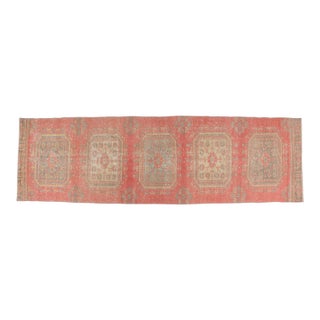 Faded Antique Medallion Runner For Sale