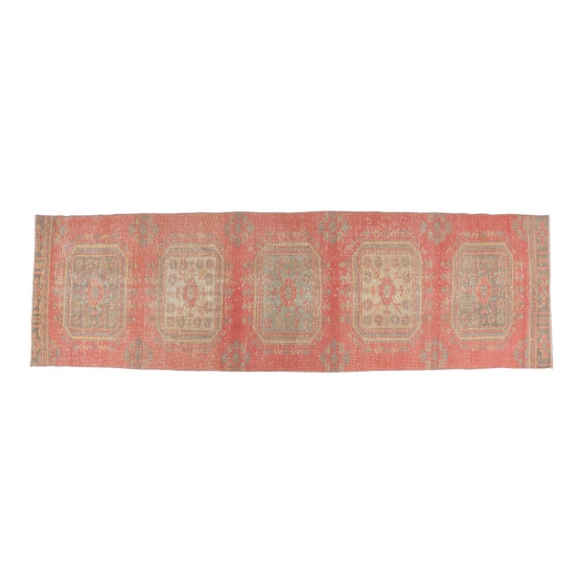 Faded Antique Medallion Runner For Sale