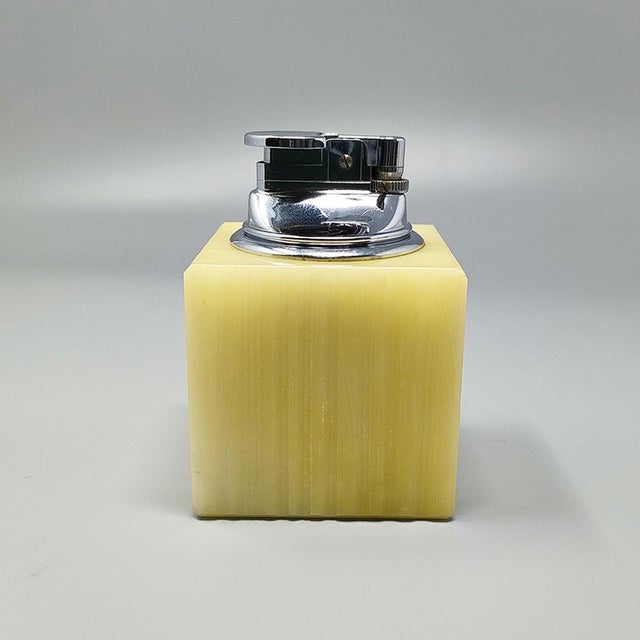 Stone Alabaster Smoking Set by Romano Bianchi, 1960s, Set of 3 For Sale - Image 7 of 10