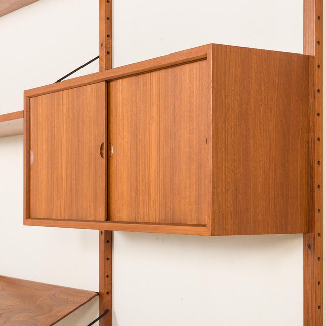 Vintage High Teak Wall Unit by Poul Cadovius for Cado, 1960s For Sale - Image 10 of 18