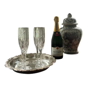Vintage Mikasa Champagne Flutes- Set of 4
