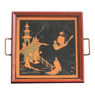 1930s French Pochoir Print by Edouard Halouze, Framed For Sale