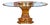 Round Dining Table with Gilded Carving and Rotating Center For Sale