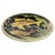Decorative ceramic trinket tray featuring two colorful fish swimming among aquatic plants against a deep black glazed...