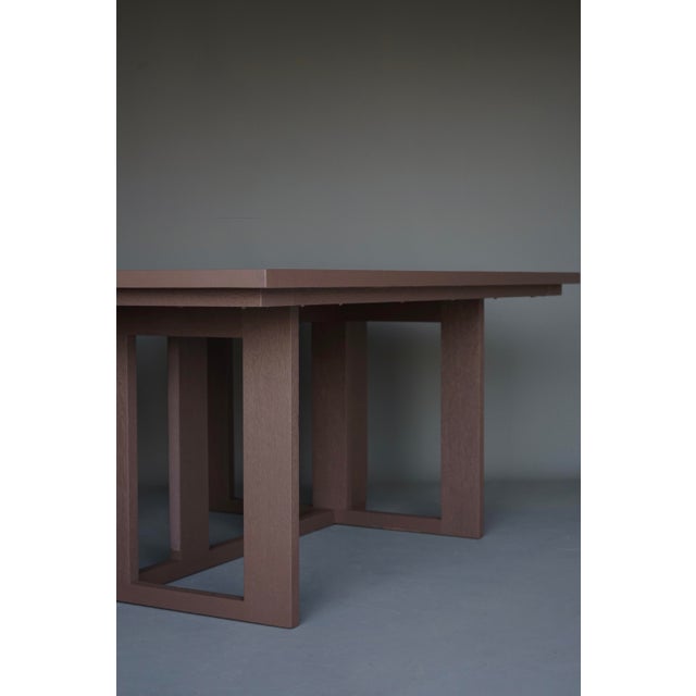 Purple Bossche School Merbau Dining Table from Hans van der Laan & Harry van Hal, 1979 For Sale - Image 8 of 18