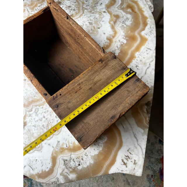 1970s South Carolina Antique Wooden Box For Sale - Image 5 of 11