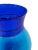 Venini Vintage Italian Venini Blue Glass Vase For Sale - Image 4 of 5