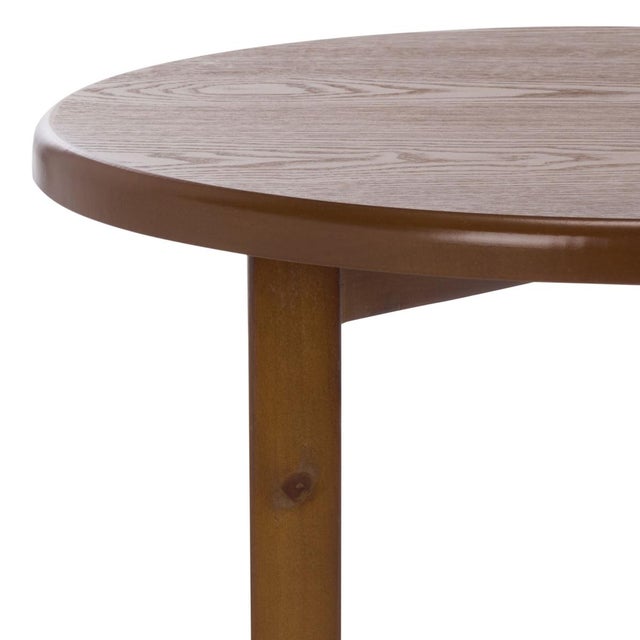 Spritely Home Rakoma 1 Shelf End Table in Walnut For Sale - Image 4 of 7