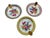 Lefton Antique Lefton Hand Painted Floral Saucers/ Wall Decor- A Set of 3 For Sale - Image 4 of 9