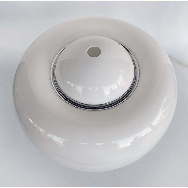 Chrome 1970s "Brumbury" Space Age Lamps Luigi Massoni, Harvey Guzzini - a Pair For Sale - Image 8 of 12