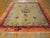 Taupe 1920s Tan Taupe Minimalist Floral Antique Chinese Peking Rug 9'2" X 11'6" Knotted Wool Carpet For Sale - Image 8 of 9