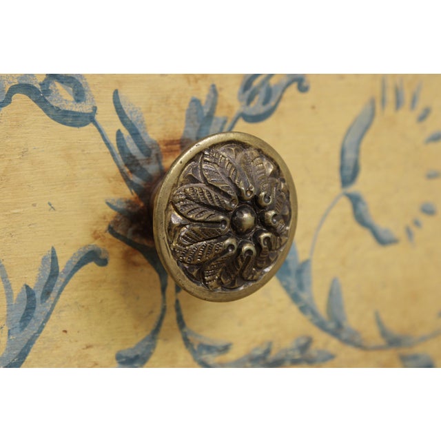 Vintage Italian Neoclassical Paint Decorated Secretary Desk For Sale - Image 12 of 18