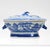 Chinese Antique Blue & White Canton Chinese Export Porcelain Miniature Sauce Tureen For Sale - Image 3 of 12