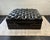 Vintage Large Leather Tufted Ottoman With Nail-Head Detail Coffee Table For Sale In New York - Image 6 of 10