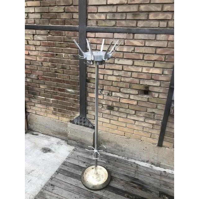 Metal Vintage Wardrobe Stand in Aluminum, 1950s For Sale - Image 7 of 11