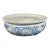 Chinese Art Late 20th Century Porcelain Blue and White Incense Burner Floral and <ountain Scenery Design For Sale