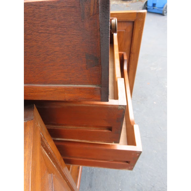 Early 1900s French Heavy Hand Carved Commode Marble Top Cabinet 6672 For Sale - Image 16 of 18