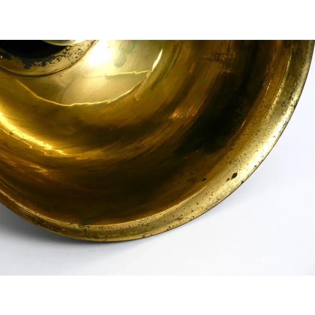 Metal Mid-Century Brass Church Pendant Lamp For Sale - Image 7 of 15