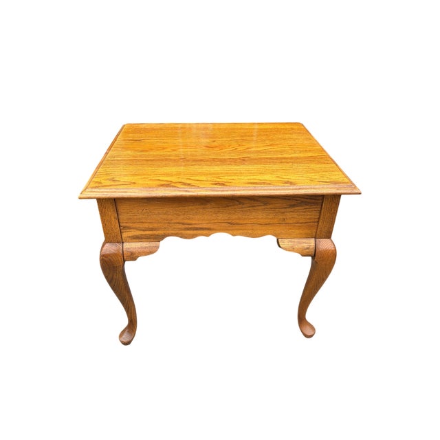 Mid 20th Century Mid 20th Century Broyhill Lenoir House Rectangular End Table With Ball-and-Claw Feet For Sale - Image 5 of 10