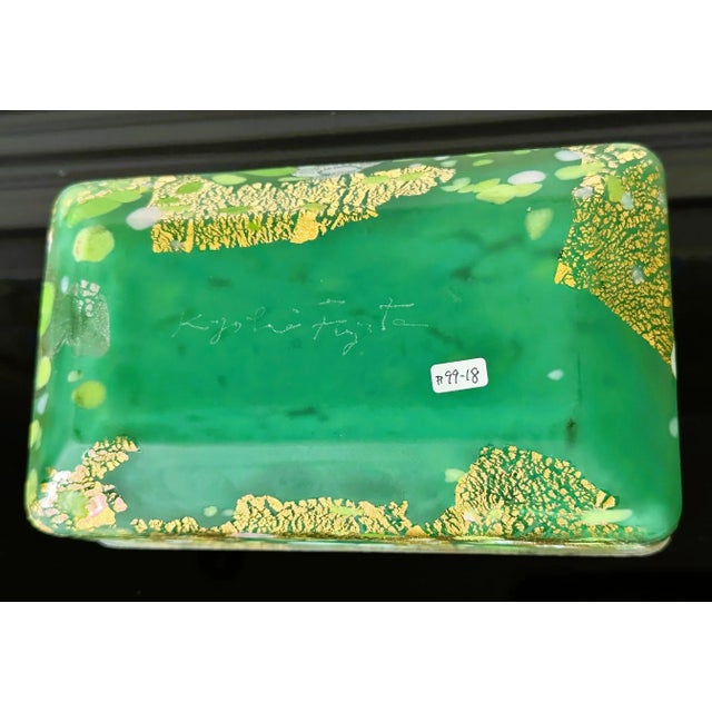 Japanese Kazaribako Glass Box Rare Hagoromo Kyohei Fujita For Sale - Image 12 of 12
