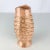 Mid-Century Modern Mid Century Modern Vintage Pink & Gold Ceramic Swirl Vase For Sale - Image 3 of 9