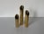 Mid Century Modern Danish Brass Cylinder Candle Holders – Set of 3 For Sale - Image 10 of 10