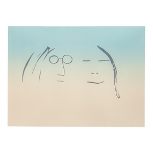 John Lennon Two Is One 1969 Signed Etching on Paper 203/300 Yoko Ono 1991
