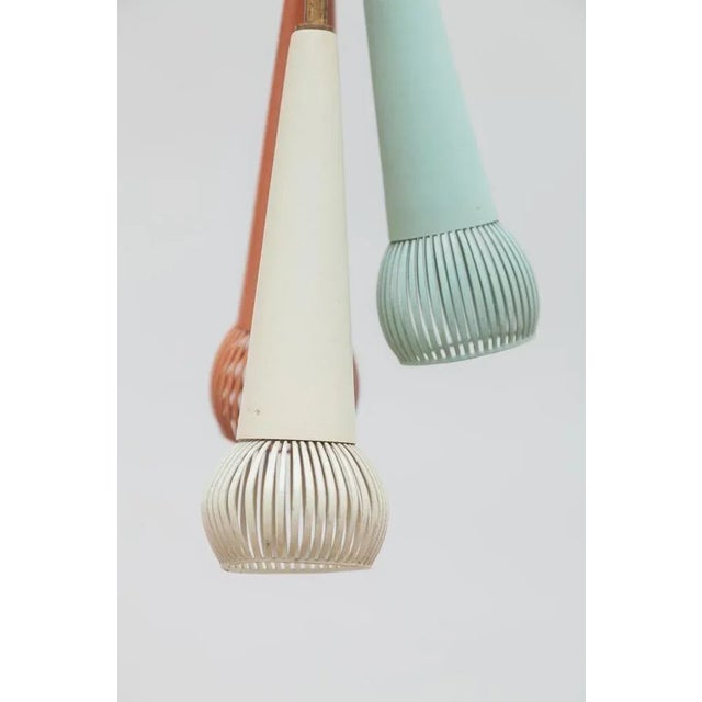 1950s Tricolor Sputnik Cluster Pendant, 1950s For Sale - Image 5 of 9