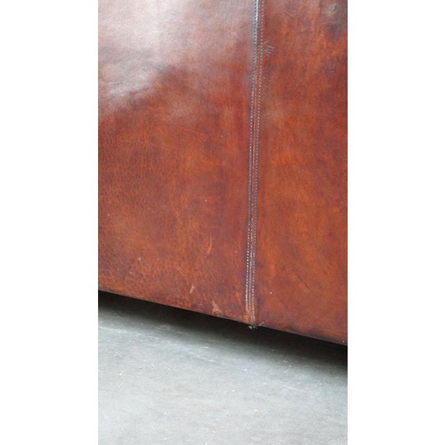 English Style Sheepskin 2.5-Seater Sofa For Sale - Image 15 of 18