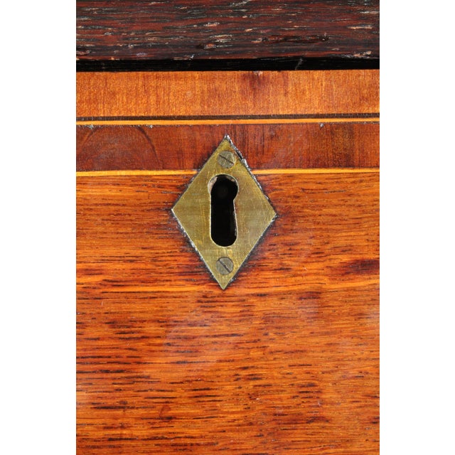 Antique George III Style Oak Chest on Chest For Sale - Image 12 of 14
