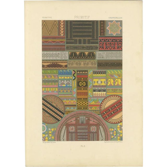 Ethnographic Design Lithograph, 1869, Paper For Sale - Image 12 of 12