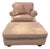 Ethan Allen Transitional Style Fully Upholstered Arm Chair With Matching Ottoman For Sale