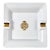 Vintage Grand Hotel Quisisana Capri Italy White Porcelain Ashtray Catchall Dish For Sale