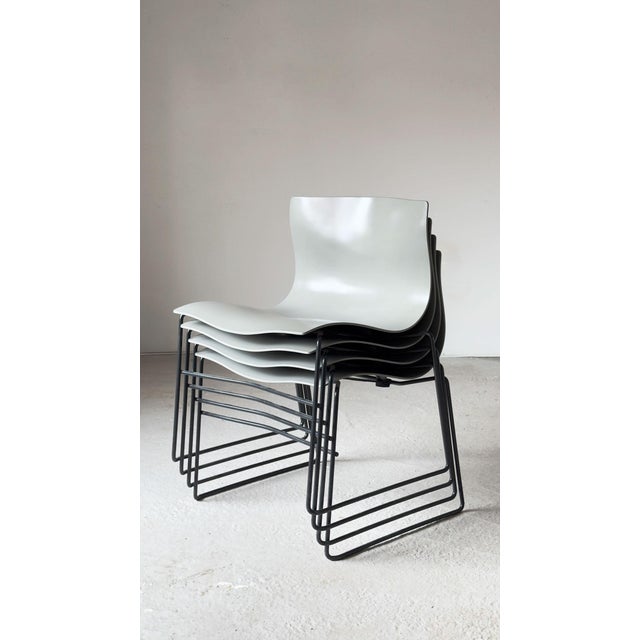 Silver Silver Handkerchief Chairs by Massimo & Lella Vignelli for Knoll, 1980s, Set of 6 For Sale - Image 8 of 18