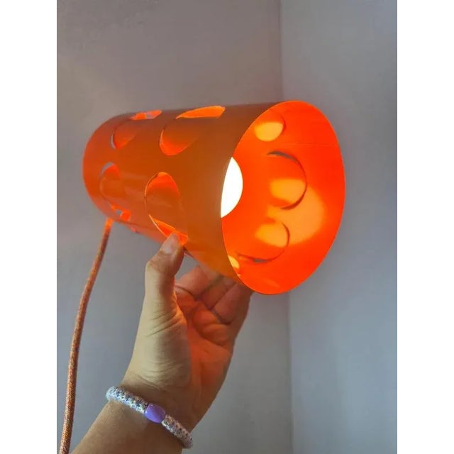 Orange Hanging Lamp in Orange Metal from Raak Amsterdam For Sale - Image 8 of 11