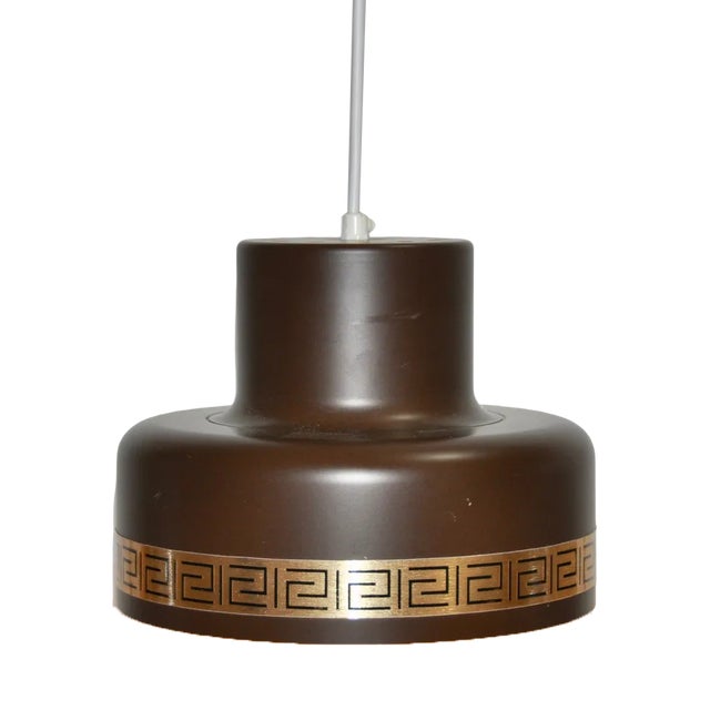 Danish Brown Lamp from Vitrika For Sale