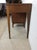 Mid Century Modern Four Drawer Writing Desk With Curved Drawer Fronts and Brass Hardware For Sale - Image 4 of 11