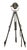 Satin Black Rank Strand Patt 123 Theater Spotlight Floor Lamp with Black Wooden Tripod, 1960s For Sale